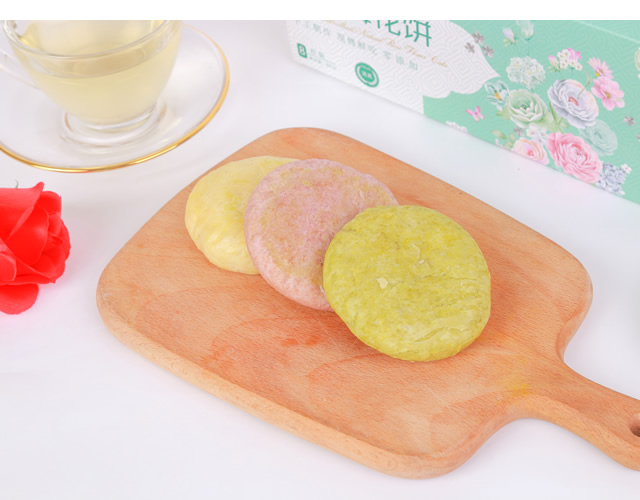 云南鲜花饼,清真鲜花饼,手工鲜花饼,伊可兰